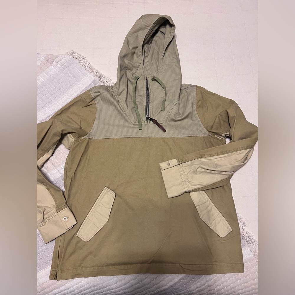 Burton Beige Pullover Jacket Medium - image 1